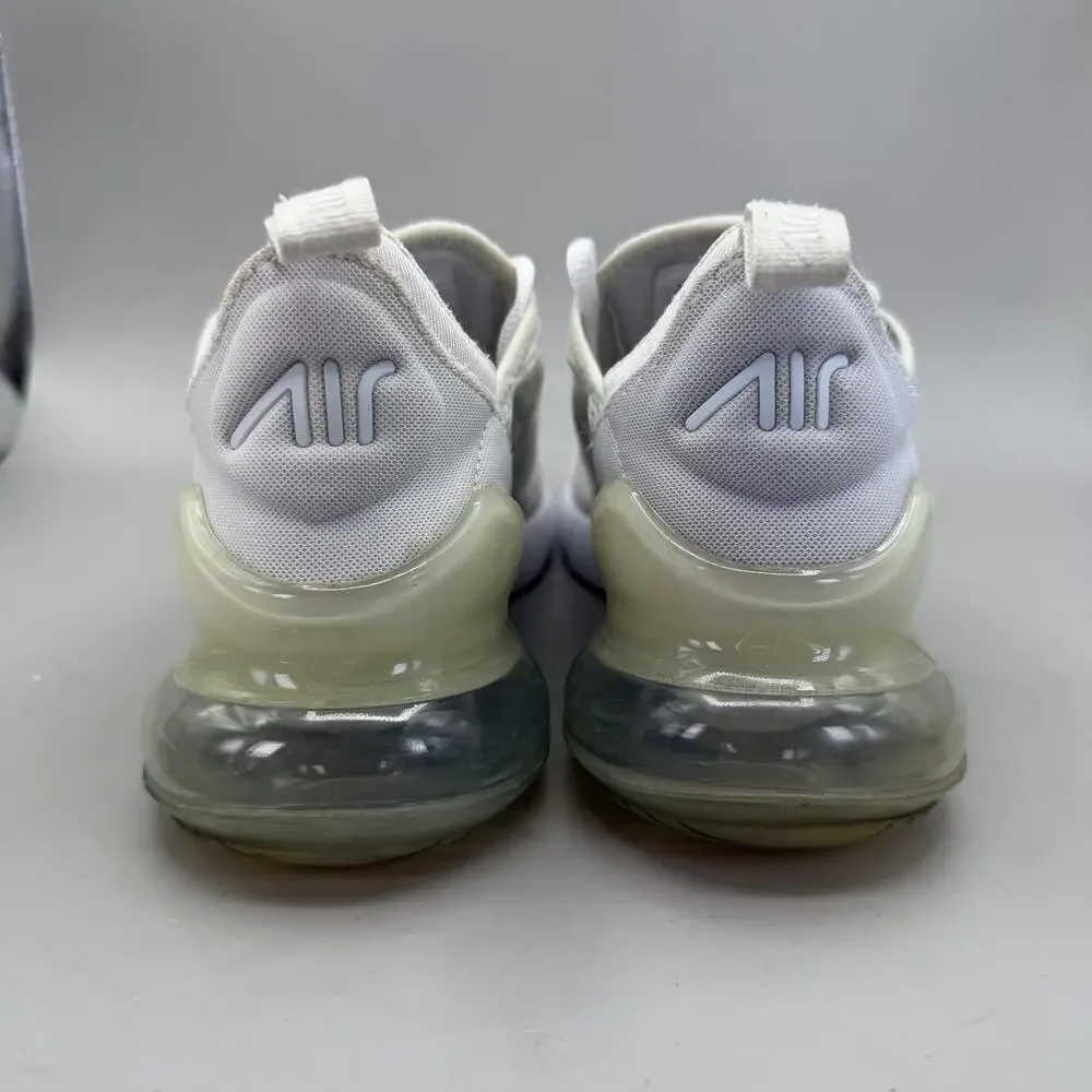 Nike Air Max 270 Shoes Youth Size 4.5Y White Running Sneakers 943345-103